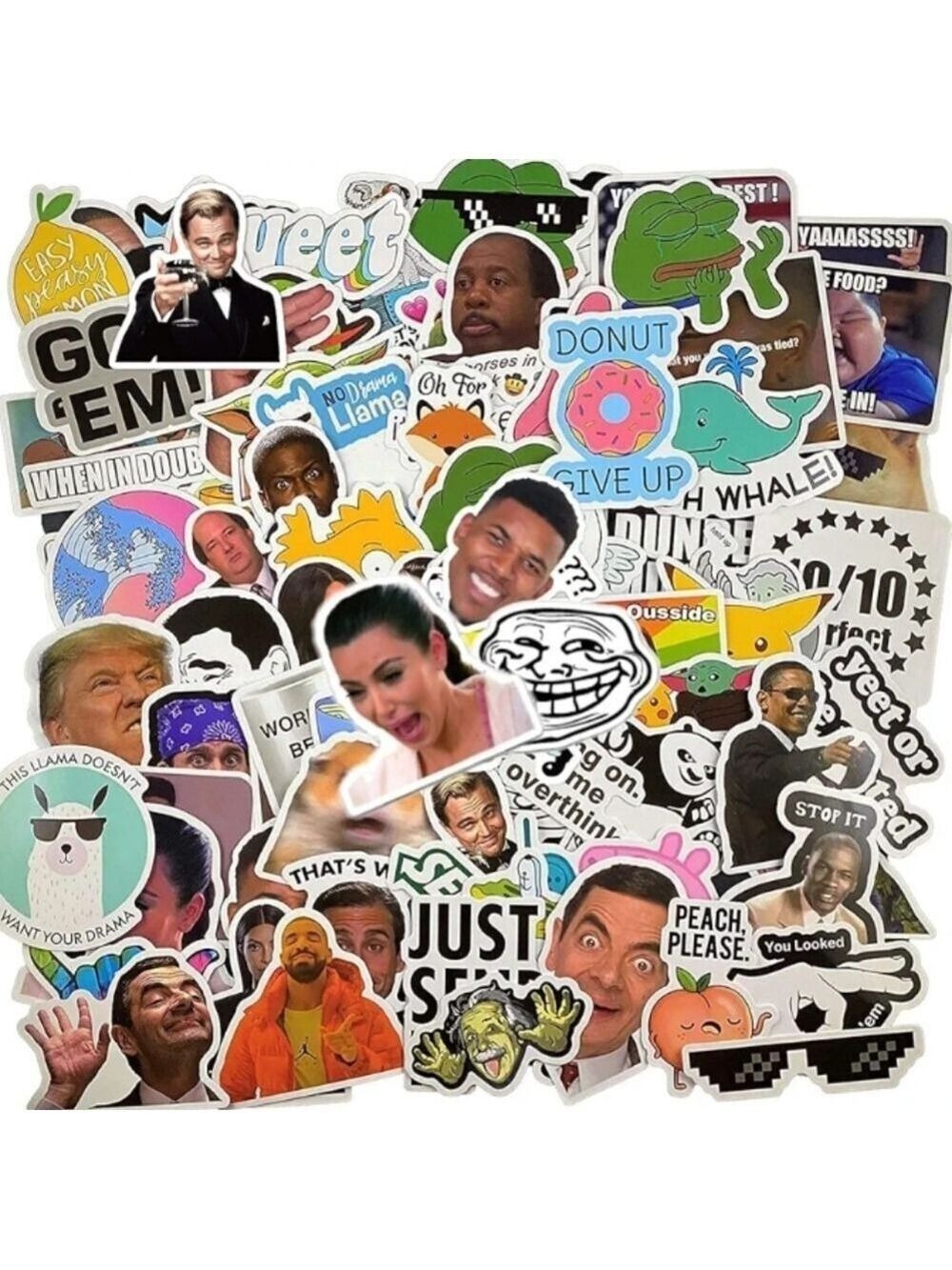 2/$10  30 Piece Funny Meme Sticker Pack